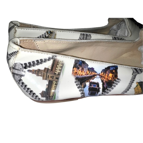 ZONACENTRO Ballerine Boom- Milan Cathedral Italy All Leather Size 36 - Picture 5 of 7